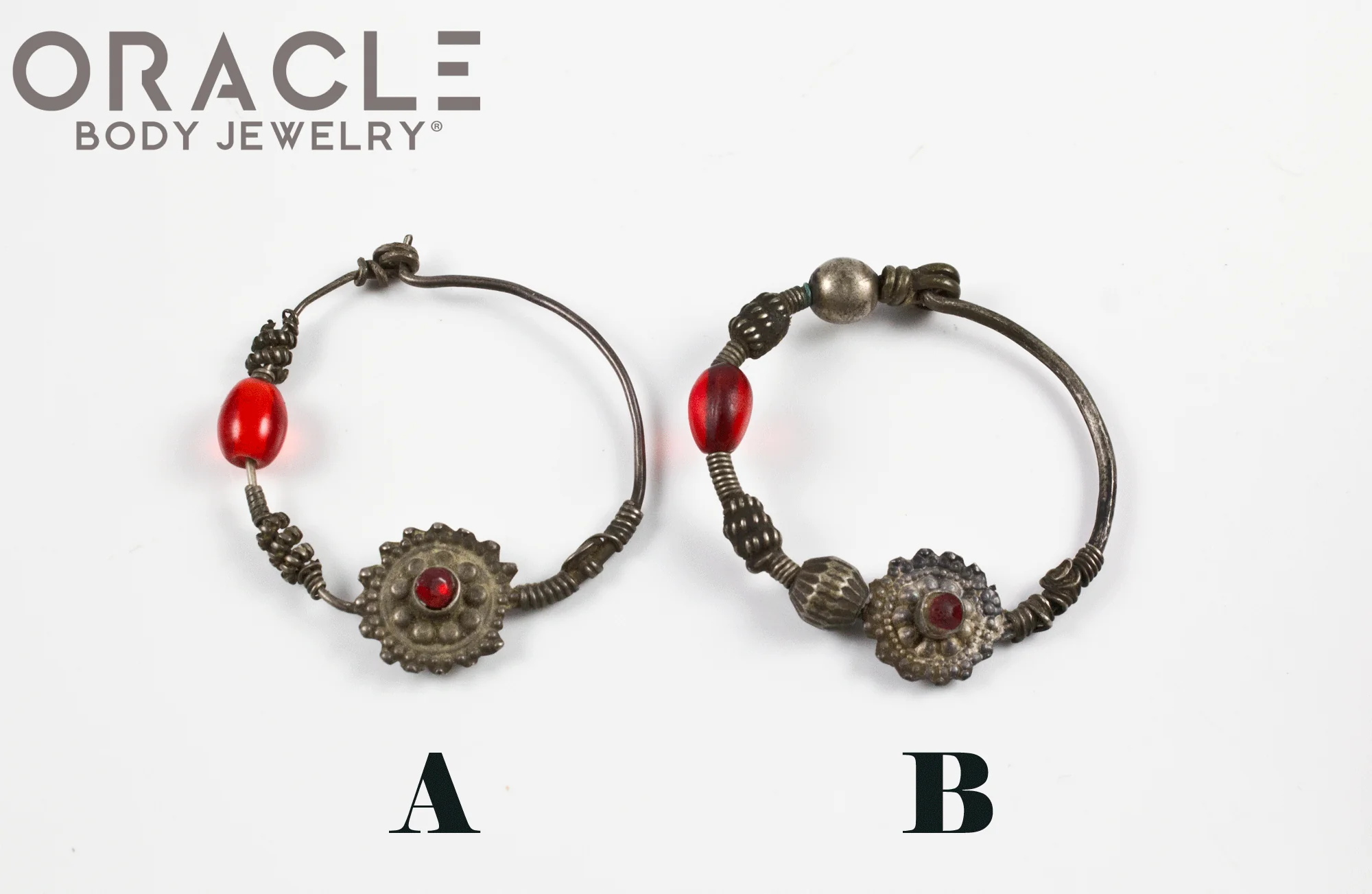 Old Silver Himachal Pradesh Nostril Rings